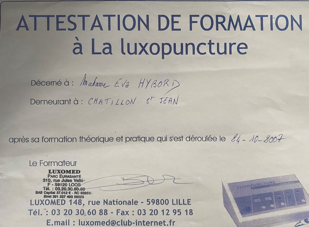 photo diplome Ligne Harmonie