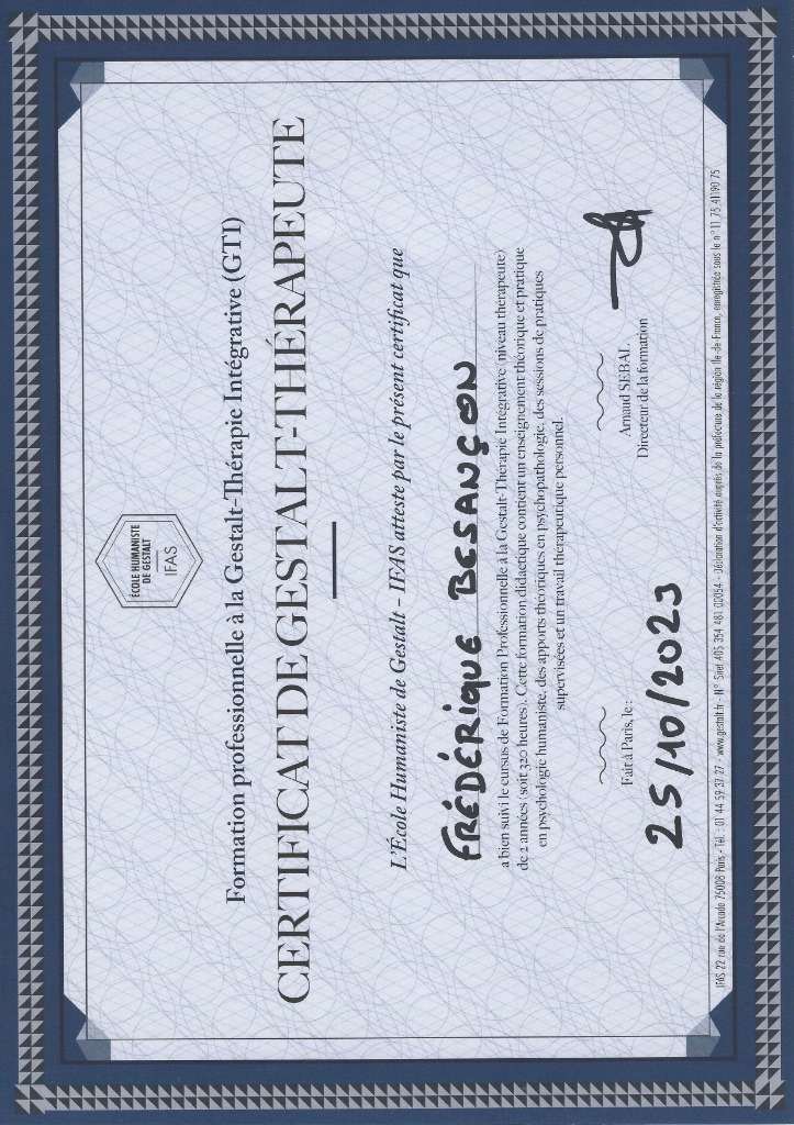 photo diplome Frédérique BESANCON