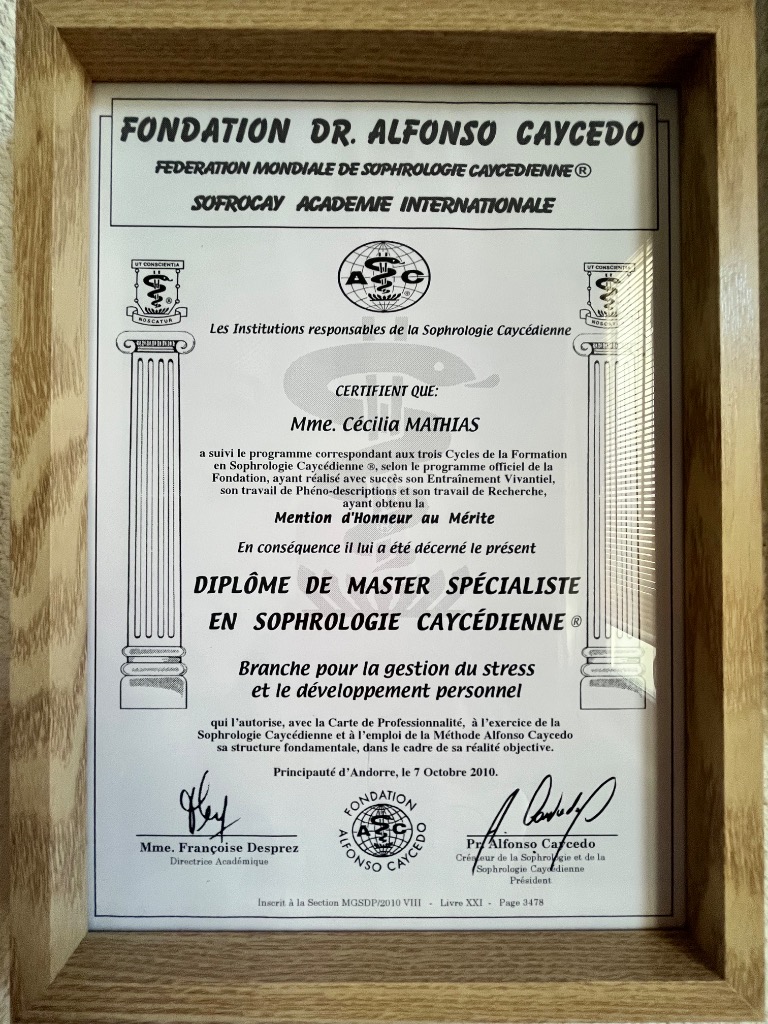 photo diplome Cécilia Danhier