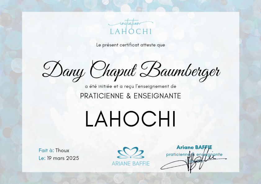 photo diplome Dany Chaput