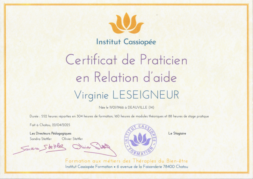 photo diplome Virginie Leseigneur