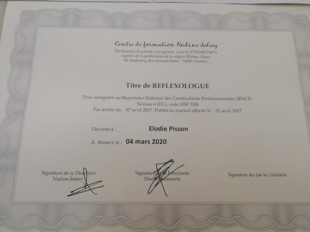 photo diplome Elodie Pisson