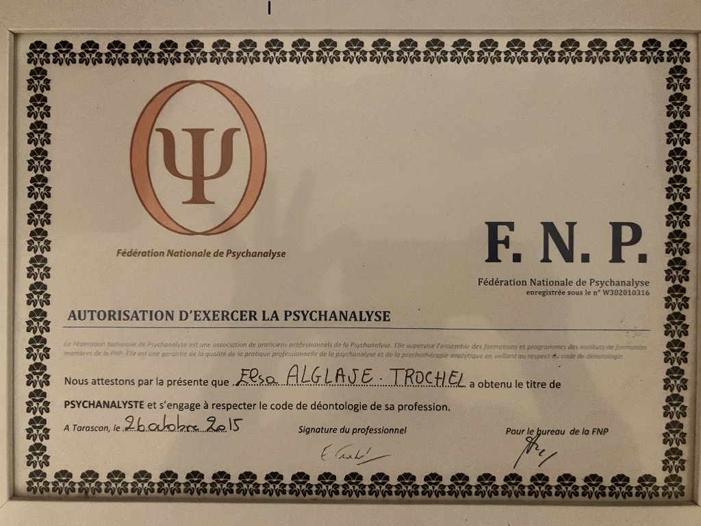 photo diplome Elsa Alglave-Trochel