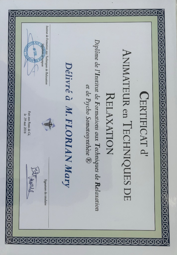 photo diplome Monts relax