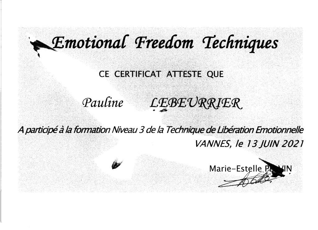 photo diplome Pauline LEBEURRIER 