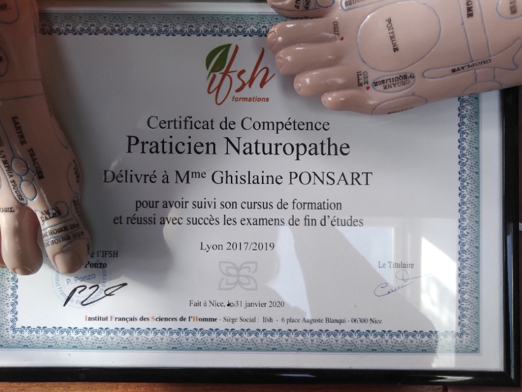 photo diplome Les mains zen