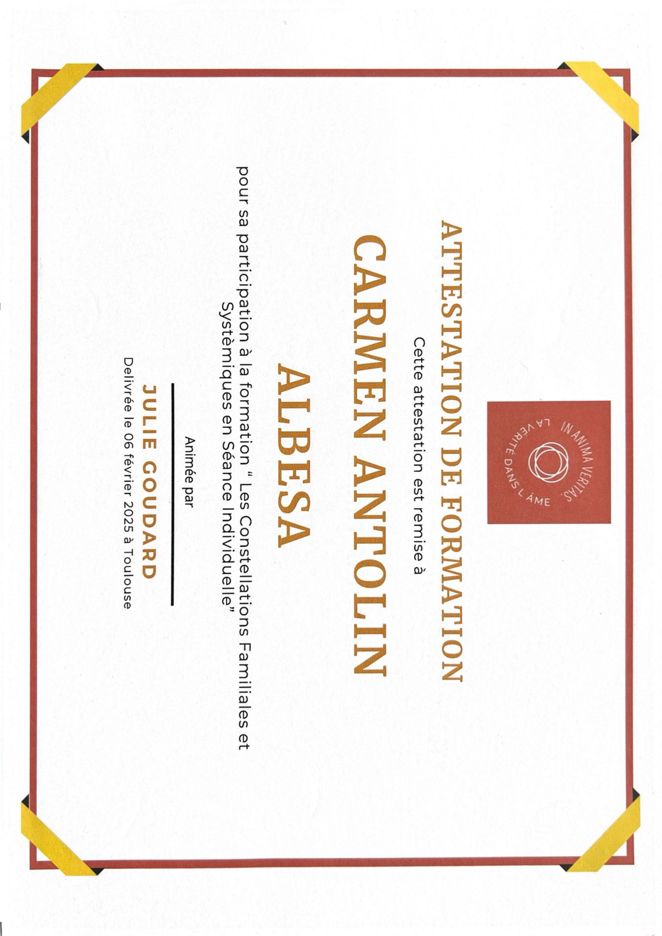 photo diplome Carmen Antolin