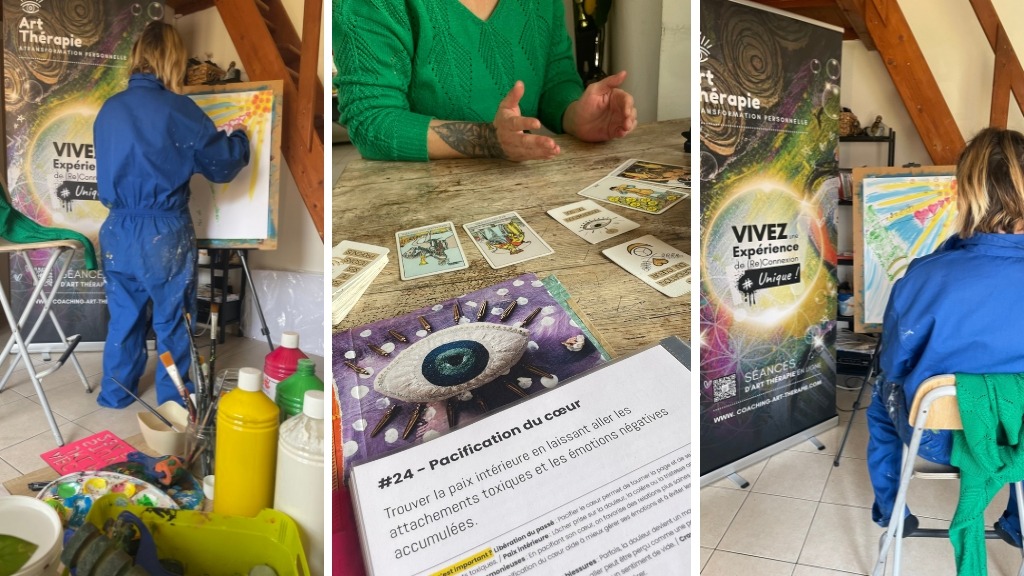 photo seance Coaching & Art Thérapie