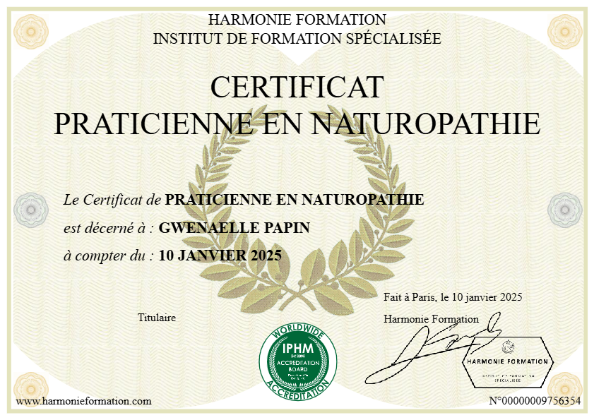 photo diplome Nutr’easy