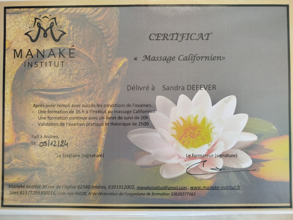 photo diplome Defever Sandra