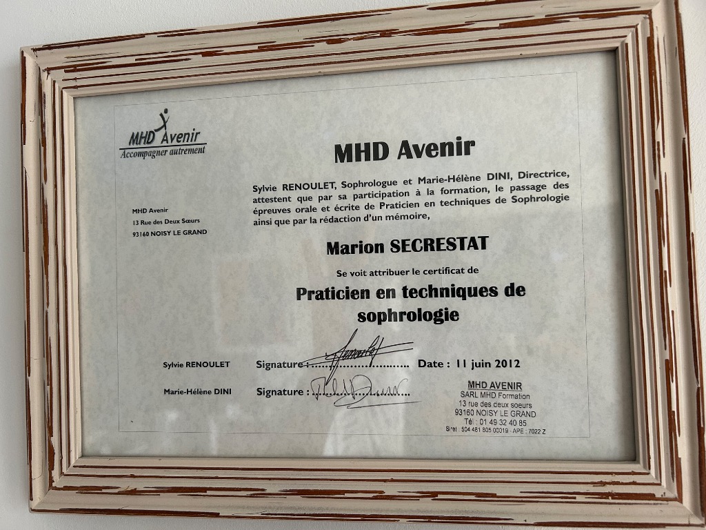 photo diplome Marion Secrestat