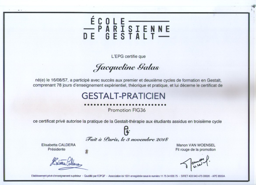 photo diplome Jacqueline Galas 
