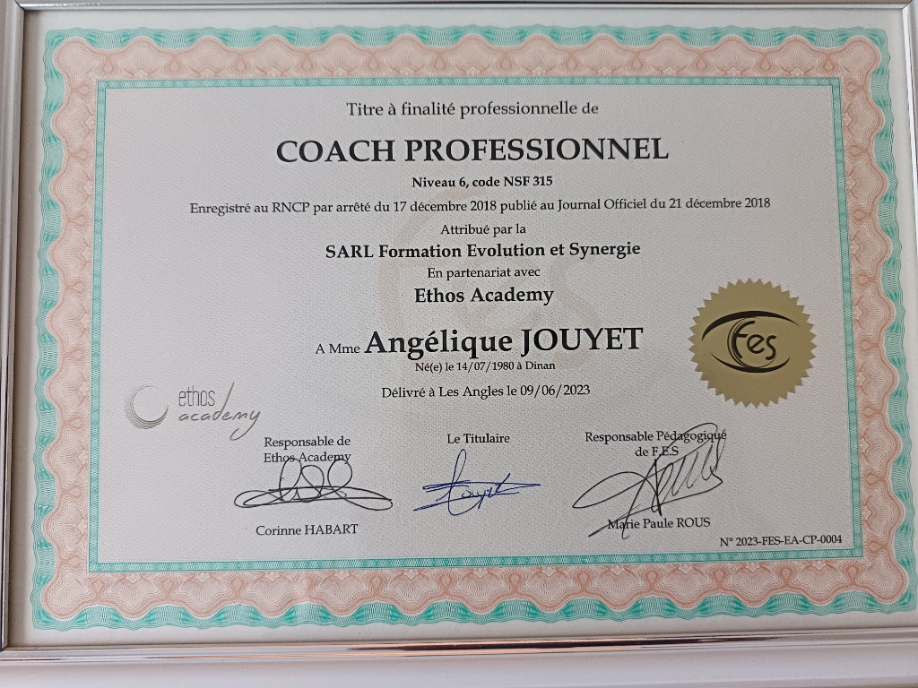 photo diplome Angelique Jouyet