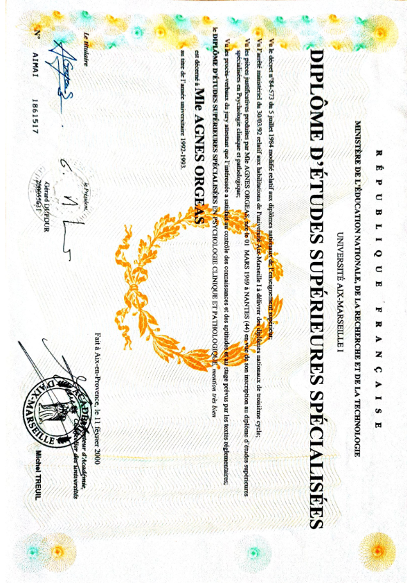 photo diplome Orgeas