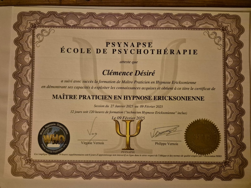 photo diplome Clémence Désiré