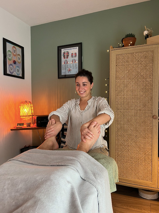 photo seance Léa Marnezy Réflexologue