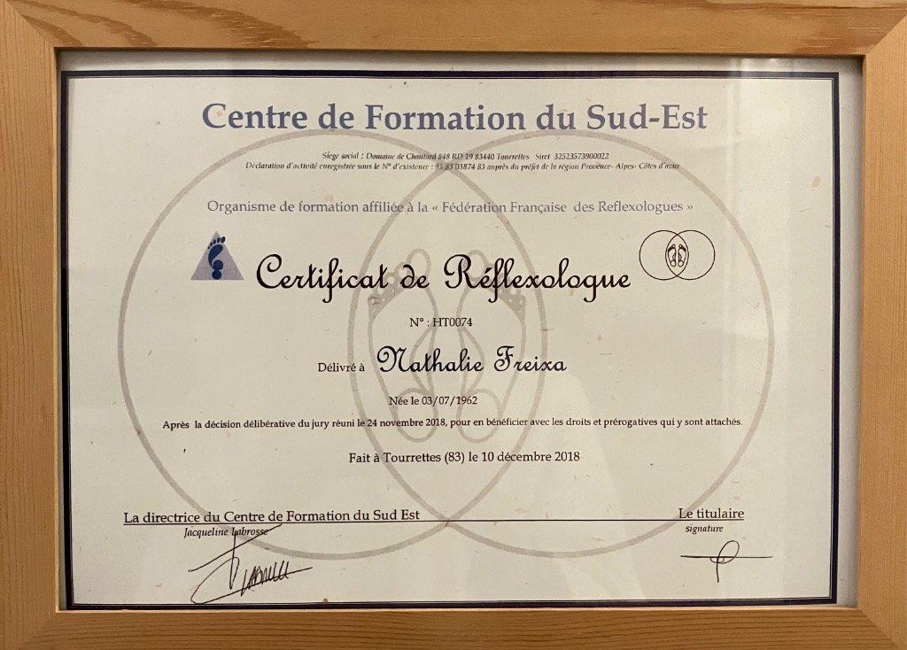 photo diplome Nathalie FREIXA