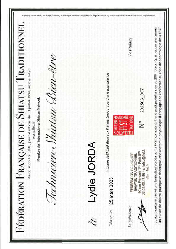 photo diplome Lydie Jorda