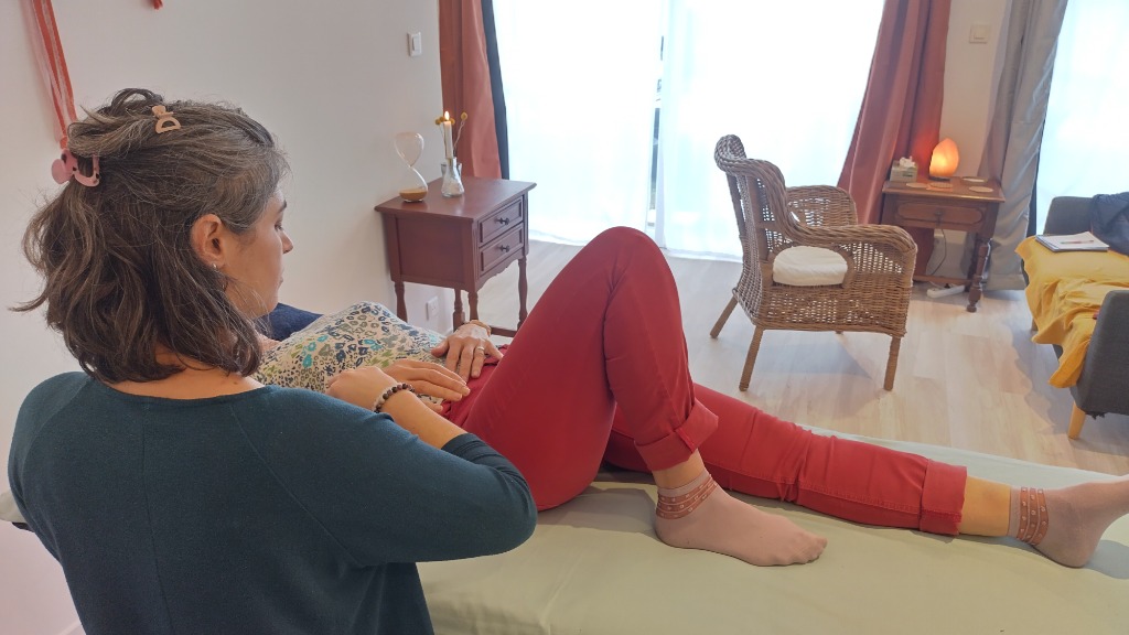 photo seance Anne-Sophie Guglielmetti, Kinésiologie