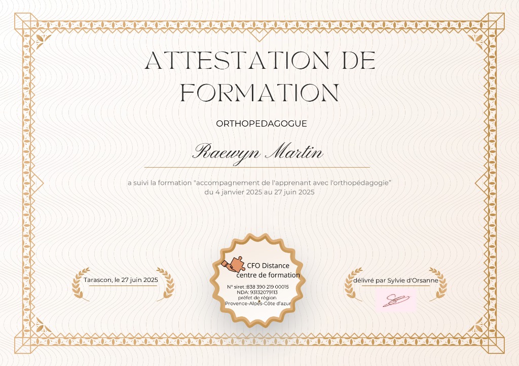 photo diplome Mme Martin