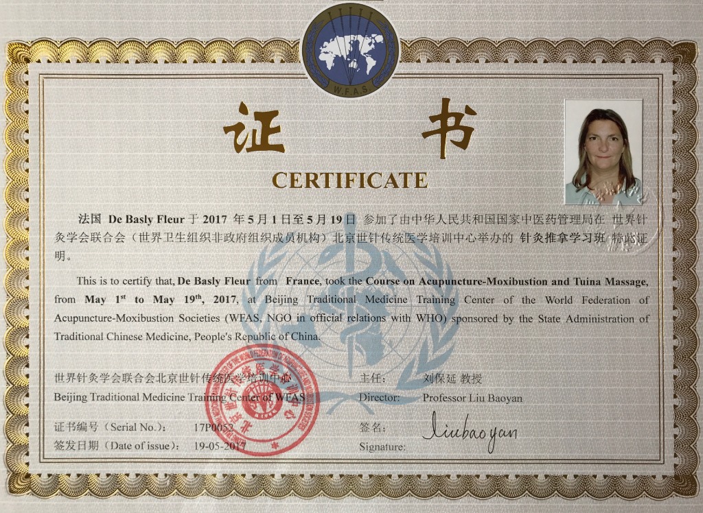 photo diplome Fleur DE BASLY