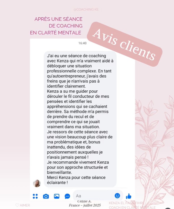 photo activite Kenza EL FASSI FIHRI Coaching KE