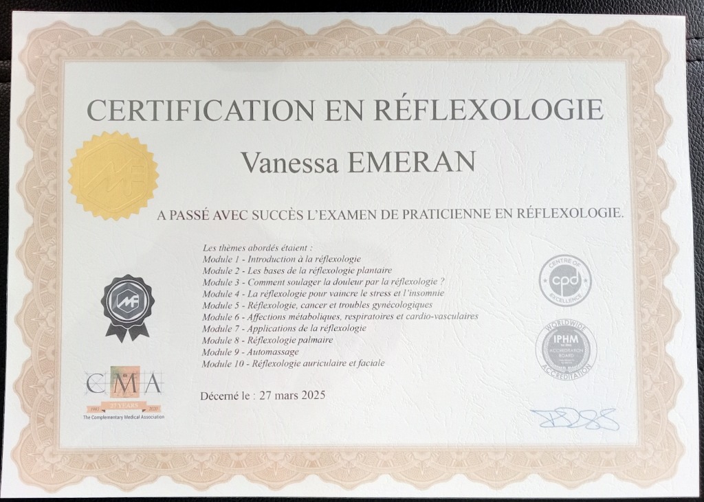 photo diplome Vanessa Emeran