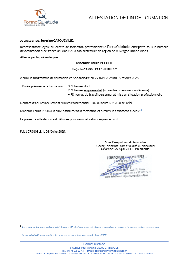 photo diplome Laura POUJOL