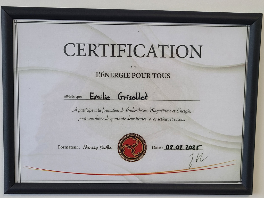 photo diplome Émilie Énergies