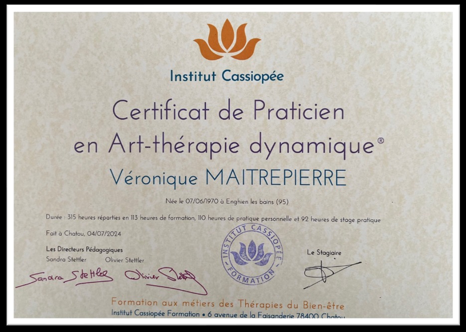 photo diplome Veronique maitrepierre