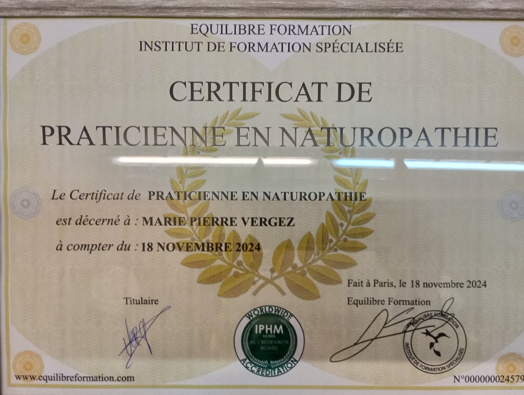 photo diplome MARIE PIERRE VERGEZ