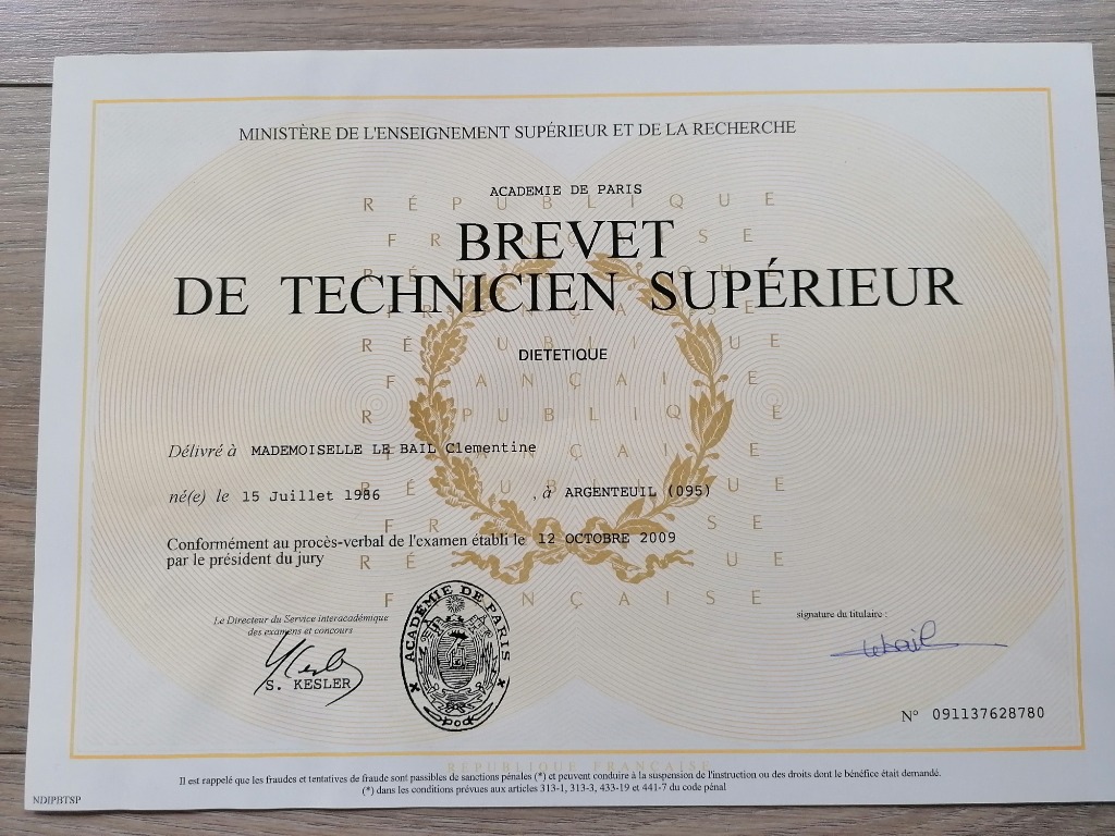 photo diplome Clémentine LE BAIL