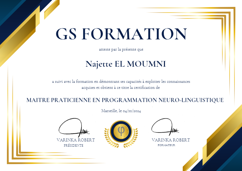 photo diplome El Moumni Najette