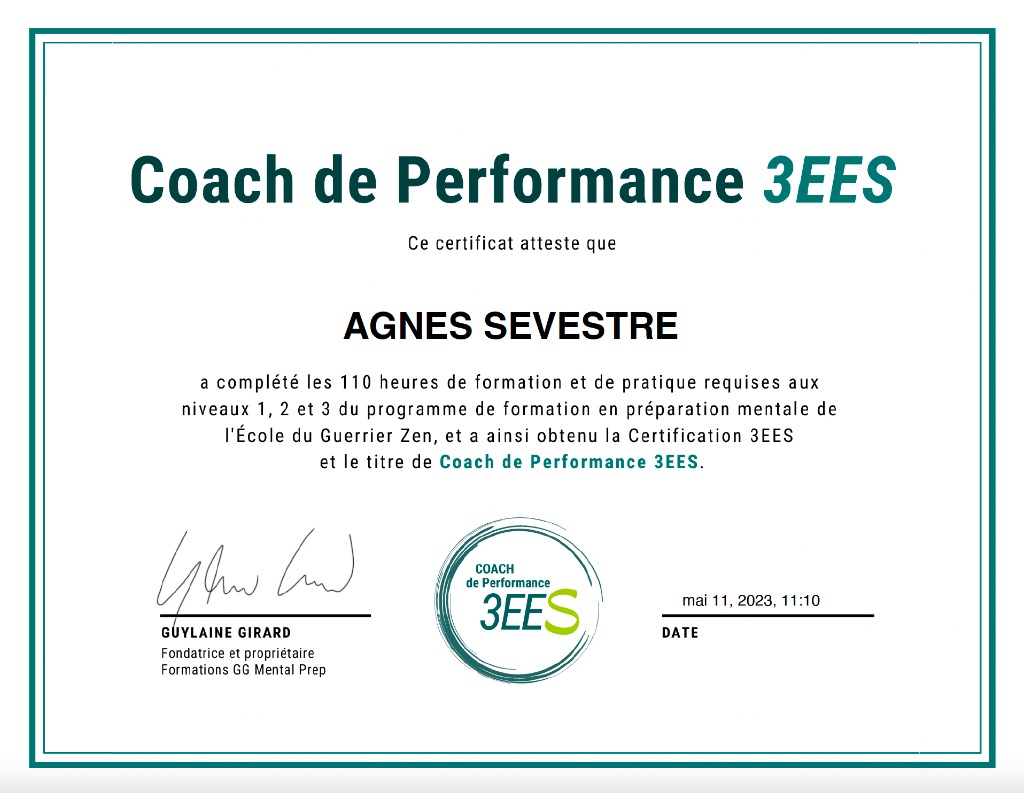 photo diplome Agnès SEVESTRE