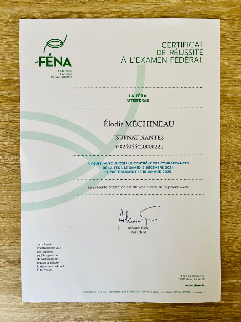 photo diplome Élodie MÉCHINEAU