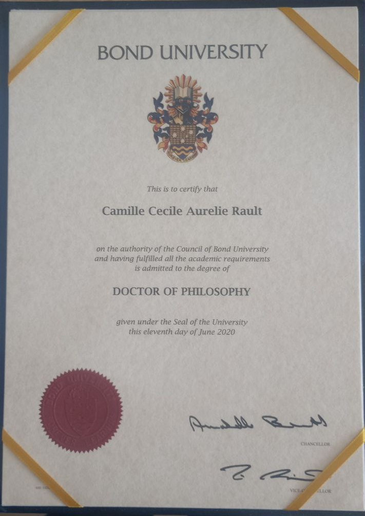 photo diplome Camille Rault 