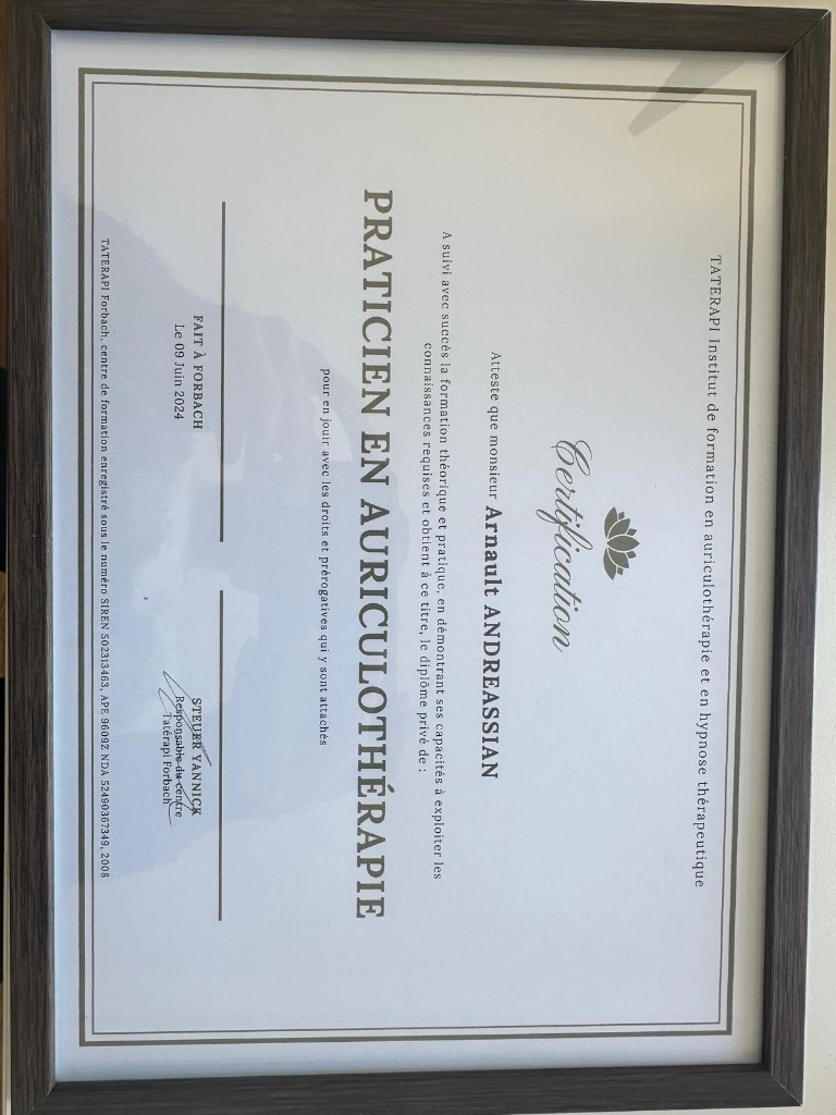 photo diplome Arnault Andreassian 