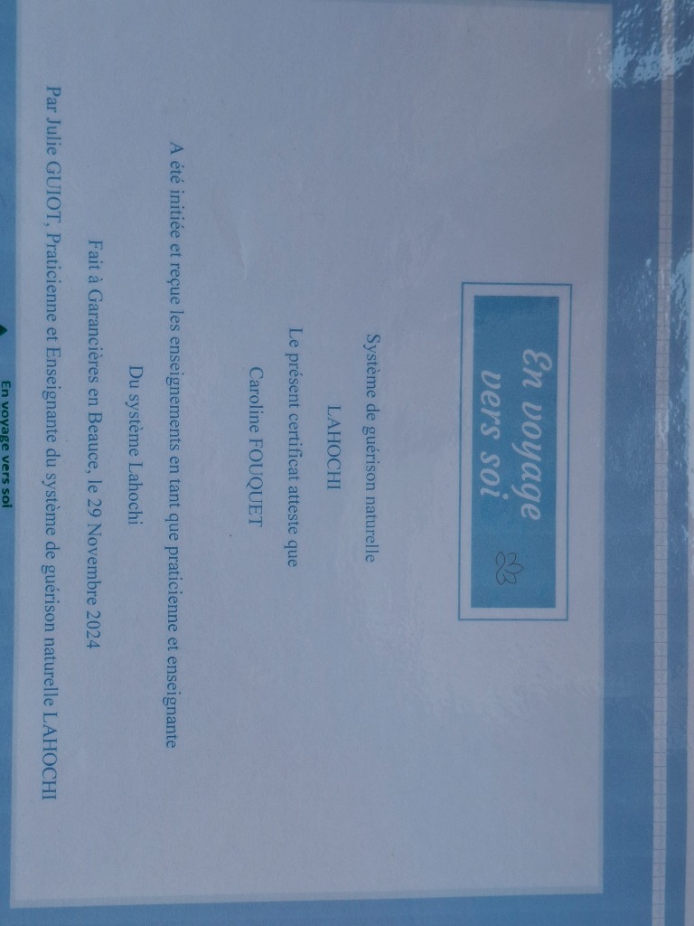 photo diplome Caroline services