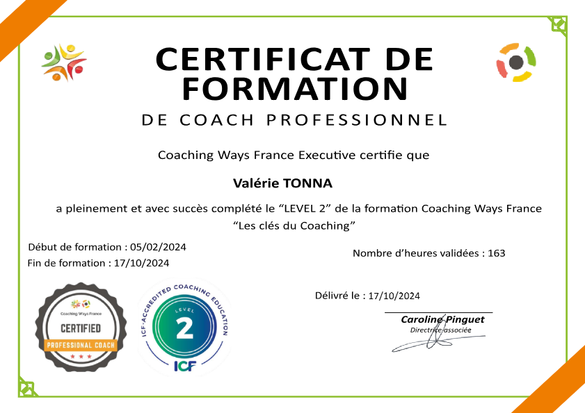 photo diplome Valérie TONNA