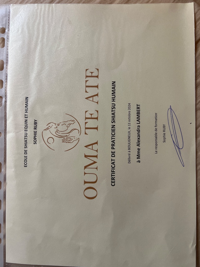 photo diplome Alexandra Lambert 🐆 MARA Voyage