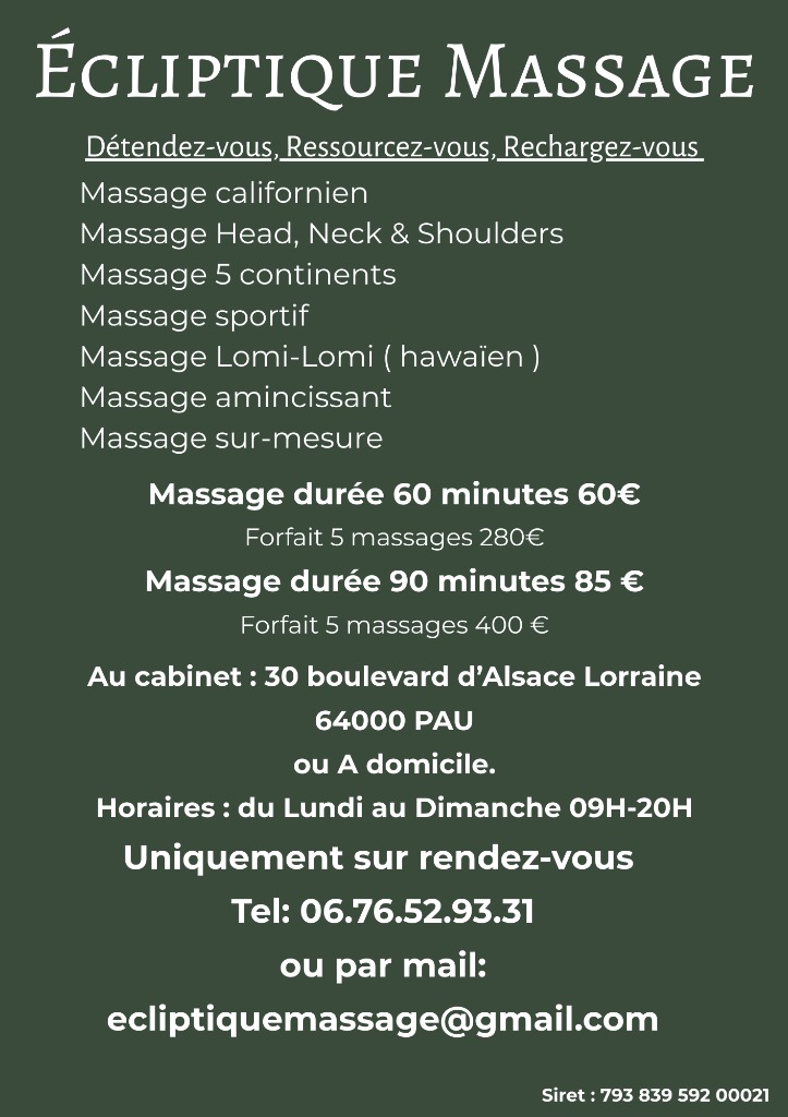 photo seance Écliptique Massage