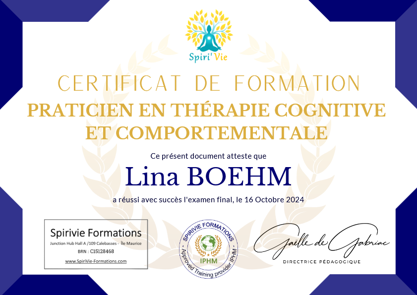 photo diplome Lina Boehm