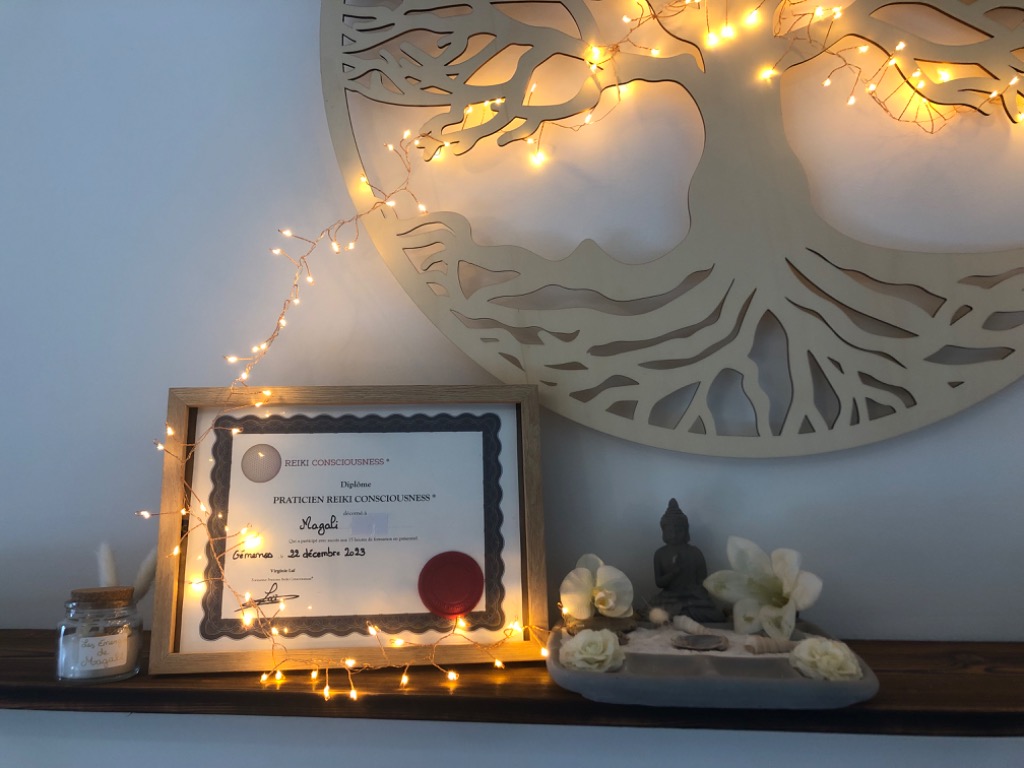 photo diplome Les Énergies de Magali 