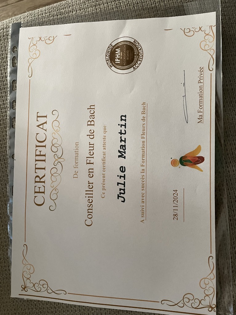 photo diplome Julie Martin