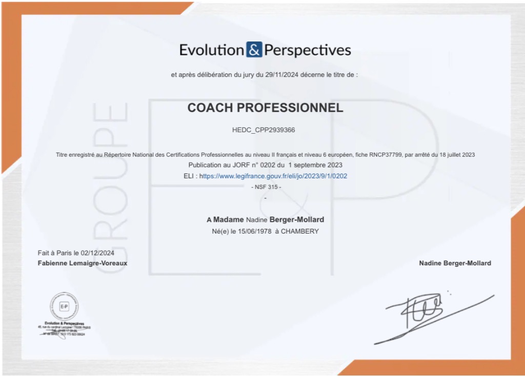 photo diplome Les Clés du Possible 