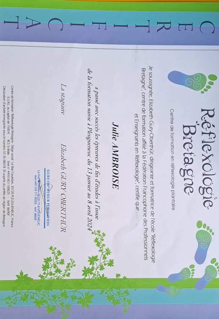 photo diplome Julie Ambroise