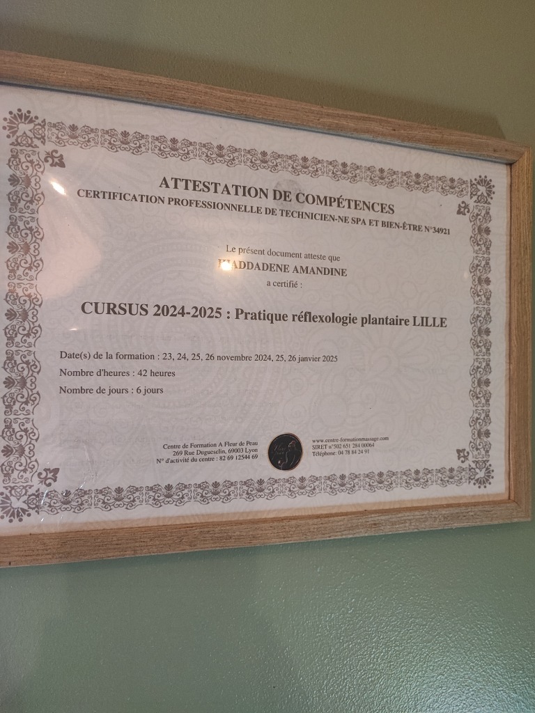 photo diplome Reflexonord Valenciennes Amandine Ihaddadene EI