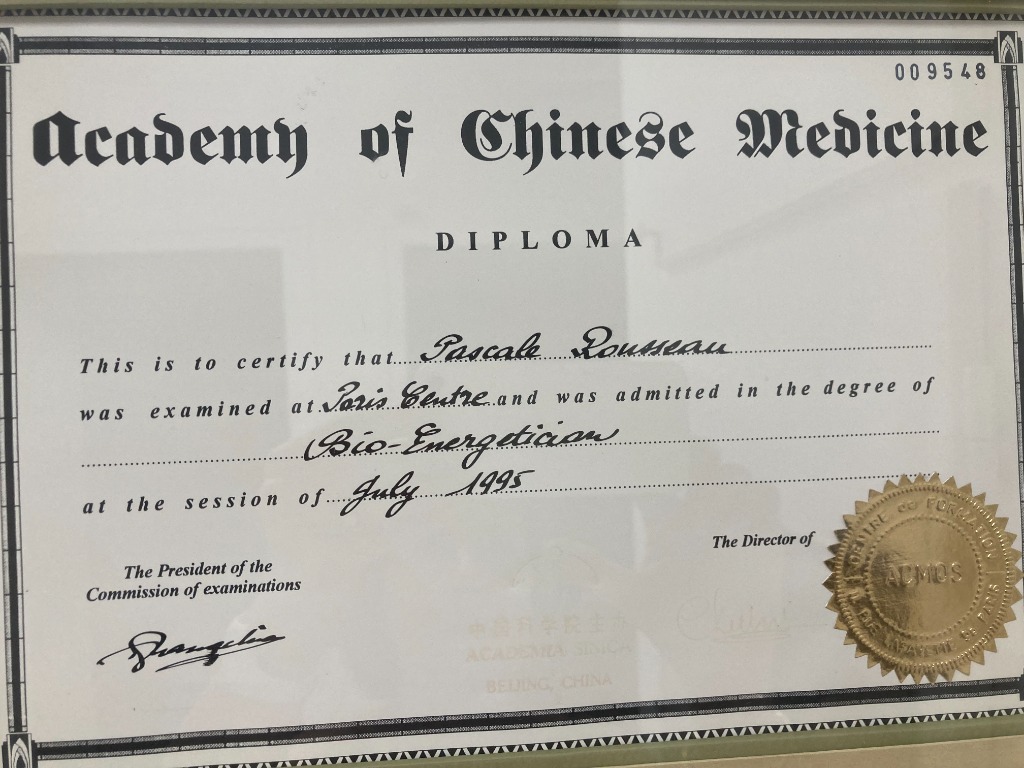 photo diplome PASCALE ROUSSEAU