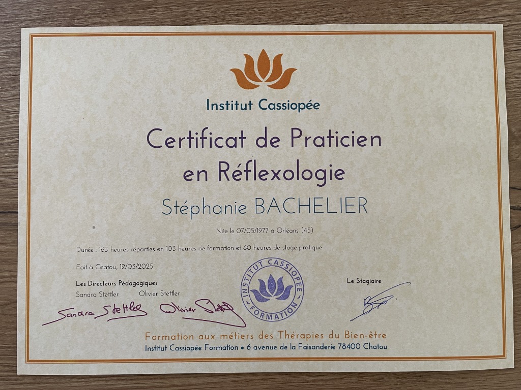 photo diplome REFLEX DA ZEN