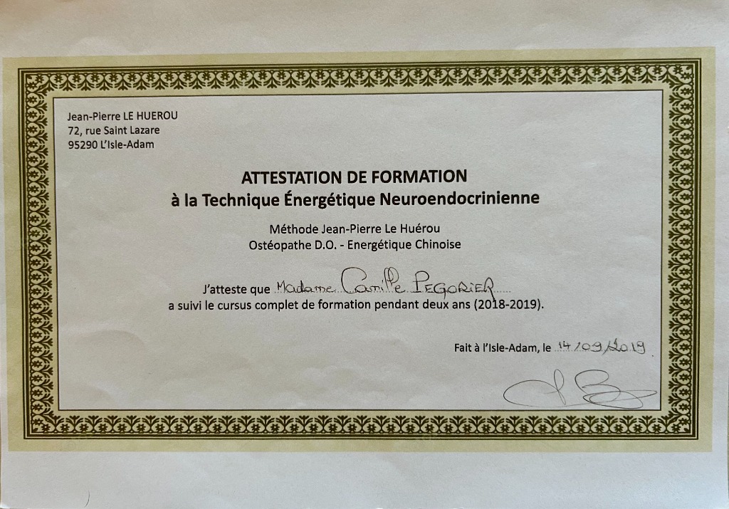 photo diplome Camille Cousin Pegorier